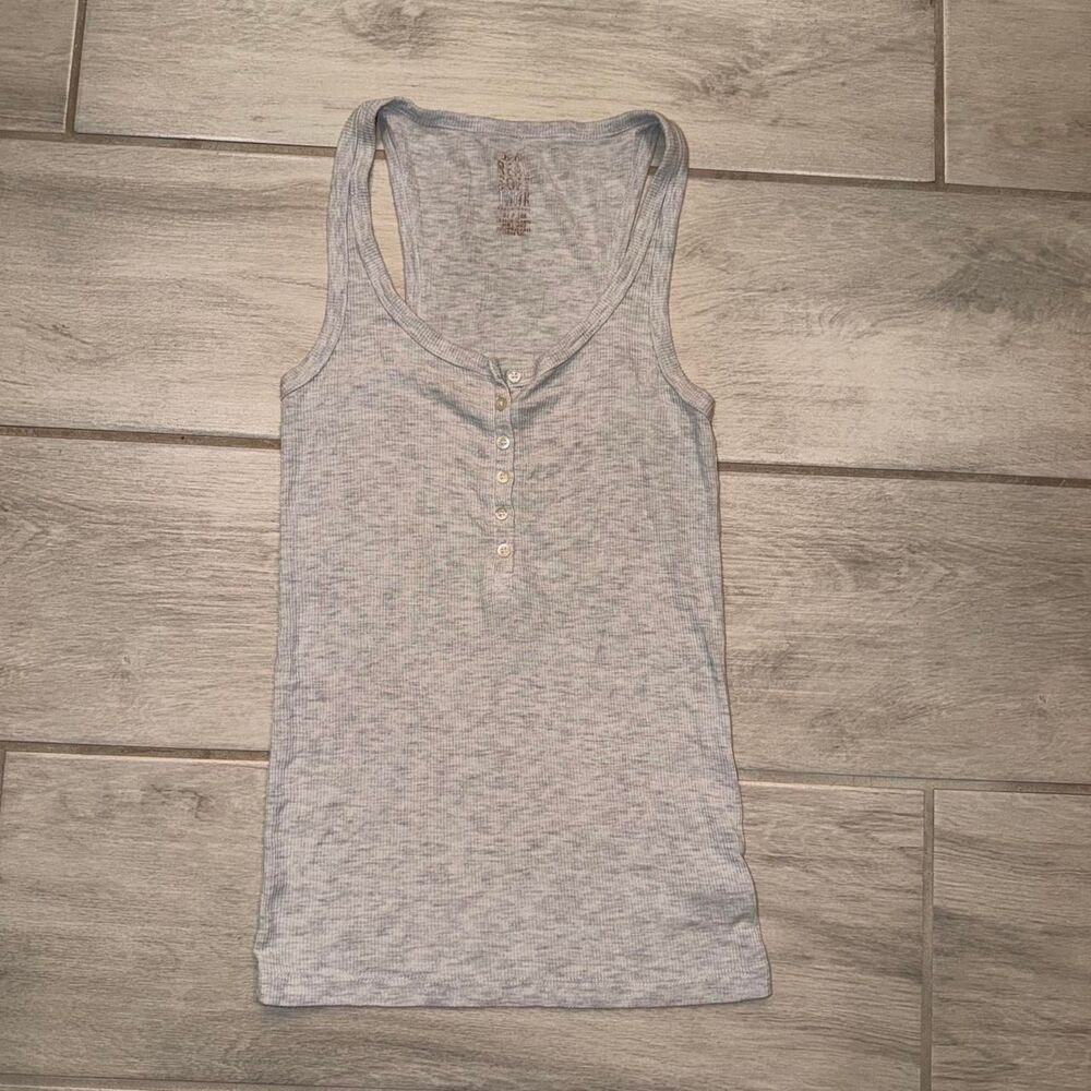 Aerie Ribbed Gray Tank Top - Size Small